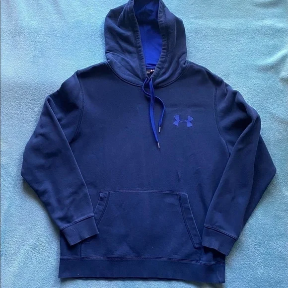 UNDER ARMOUR -MENS BLUE PULLOVER SWEATSHIRT-SIZE LARGE - Picture 1 of 6